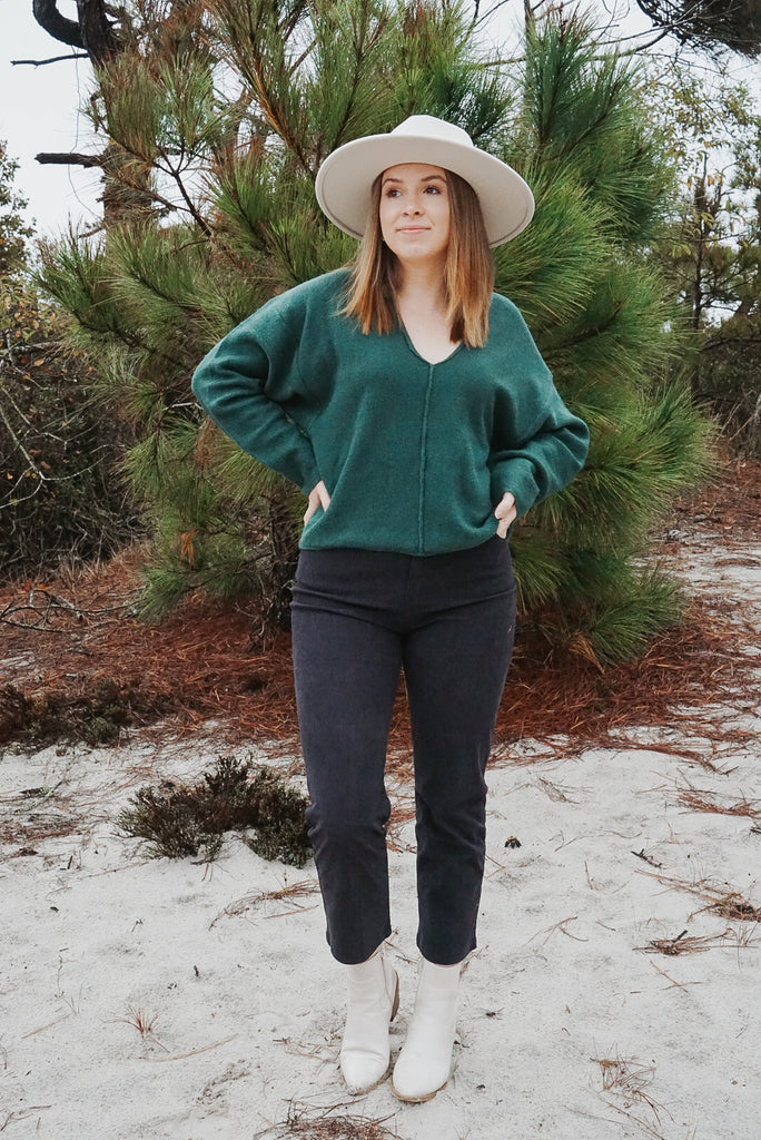 Savannah Sweater - Hunter Green