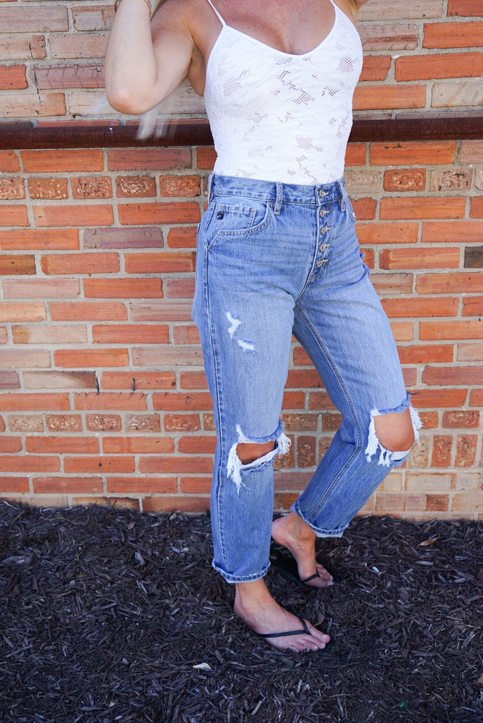 Daisy Distressed Jeans - KanCan