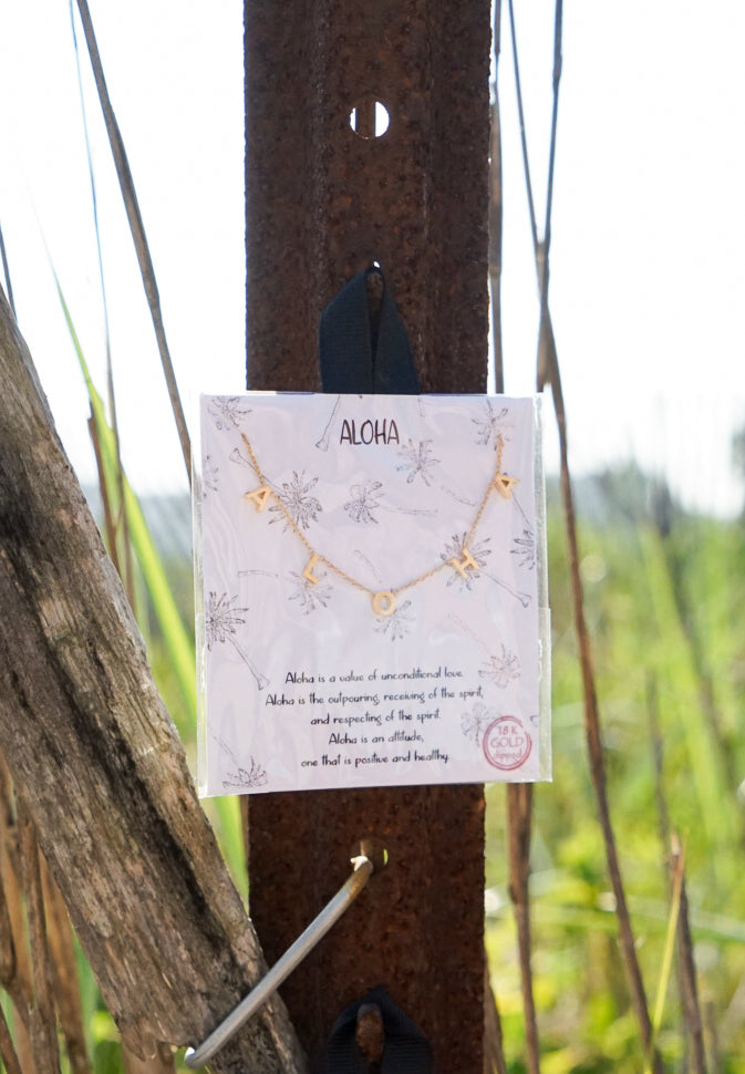 18K Aloha Charm Chain Necklace