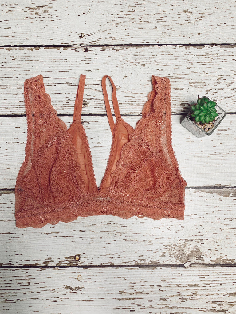The Chloe Bralette- Pink Clay - BOMSHELL BOUTIQUE