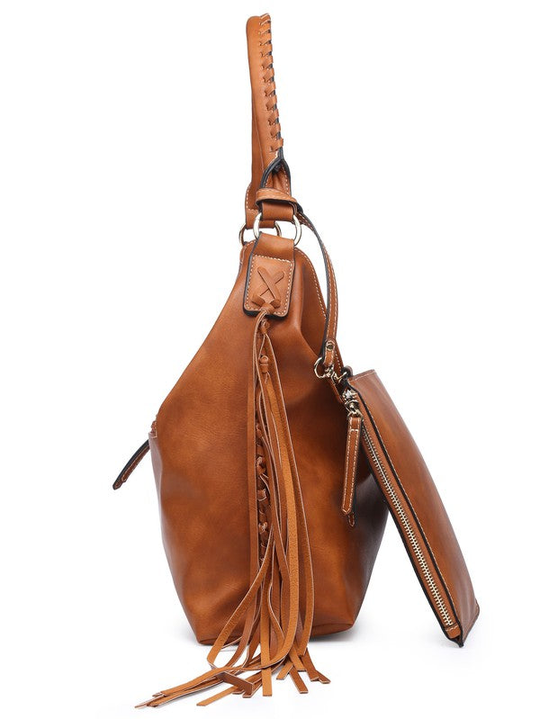 Women hobo bag finge purse - 2 colors