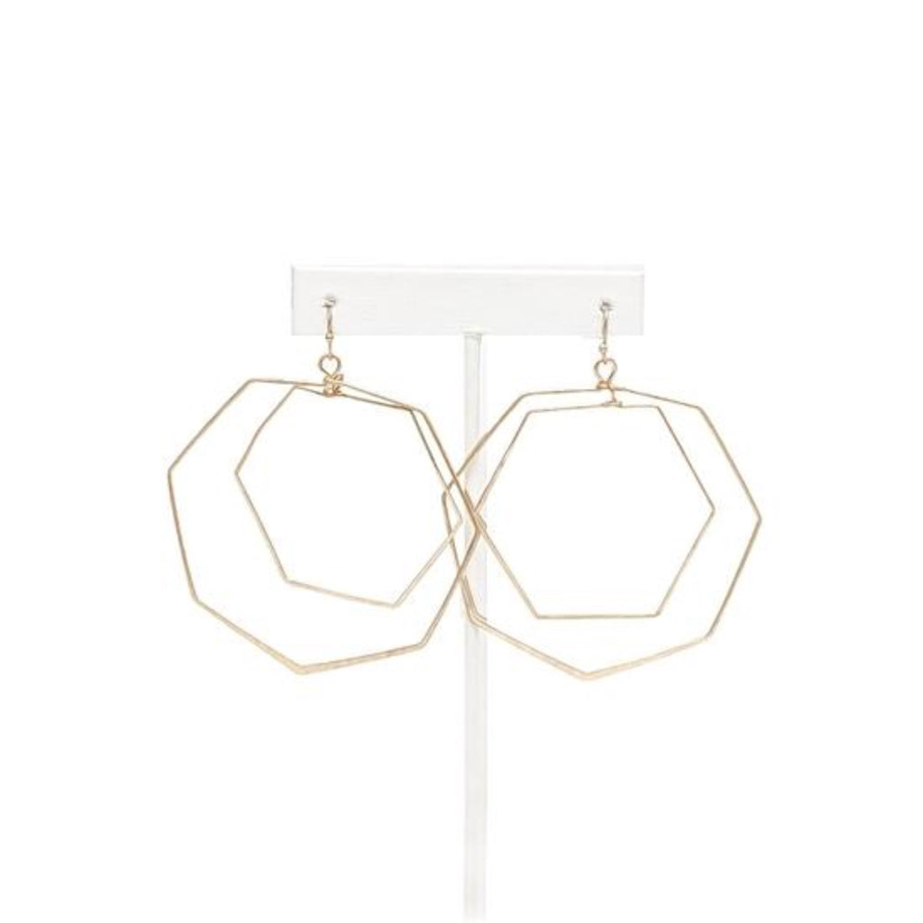 Jody Hexagon Earrings