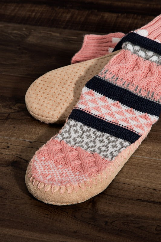 Cozy Up Slippers - Blush