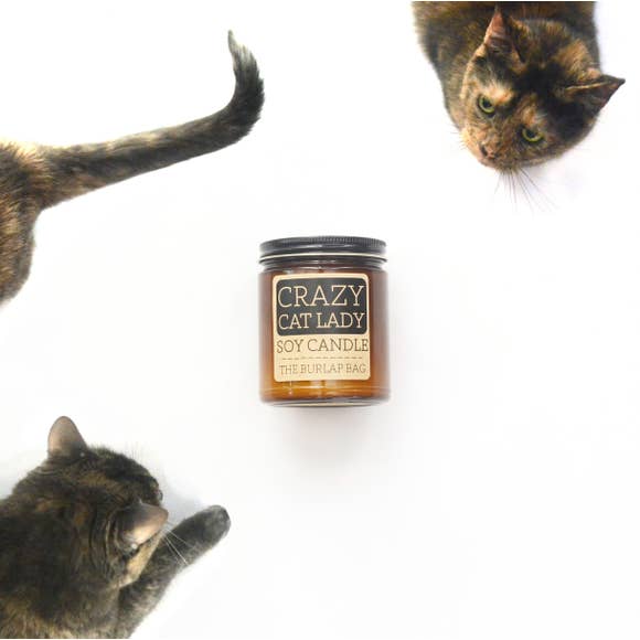 Crazy Cat Lady Soy Candle by The Burlap Bag - BOMSHELL BOUTIQUE