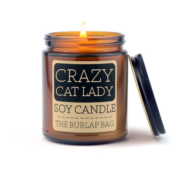 Crazy Cat Lady Soy Candle by The Burlap Bag