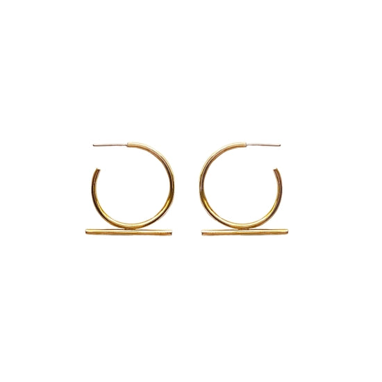 Moxie Earring by Purpose Jewelry - Brass