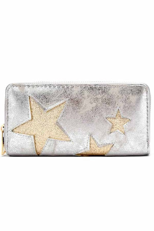 Star Wallet in Silver - BOMSHELL BOUTIQUE