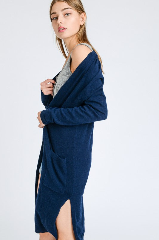 Karrisa Cardigan in Navy - BOMSHELL BOUTIQUE