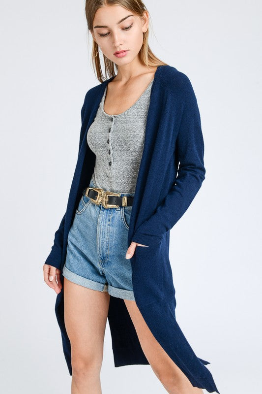 Karrisa Cardigan in Navy - BOMSHELL BOUTIQUE