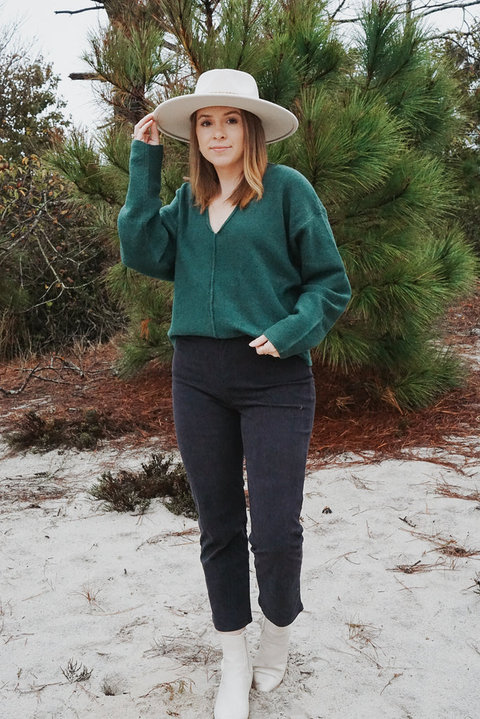 Savannah Sweater - Hunter Green