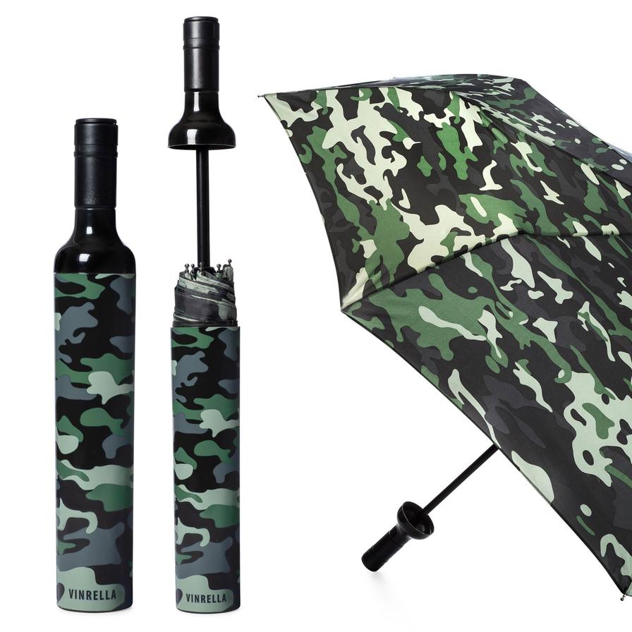 Wine Bottle Umbrella-Camo - BOMSHELL BOUTIQUE