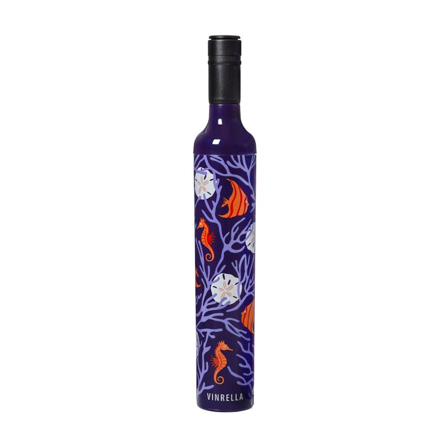 Wine Bottle Umbrella-Coral Reef - BOMSHELL BOUTIQUE