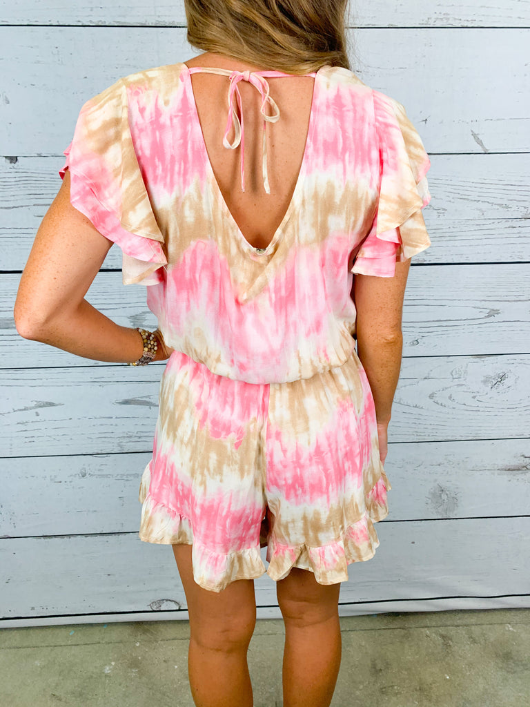 Libby Romper-Pink Mix - BOMSHELL BOUTIQUE