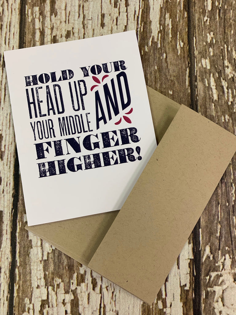 Hold your head up card - BOMSHELL BOUTIQUE