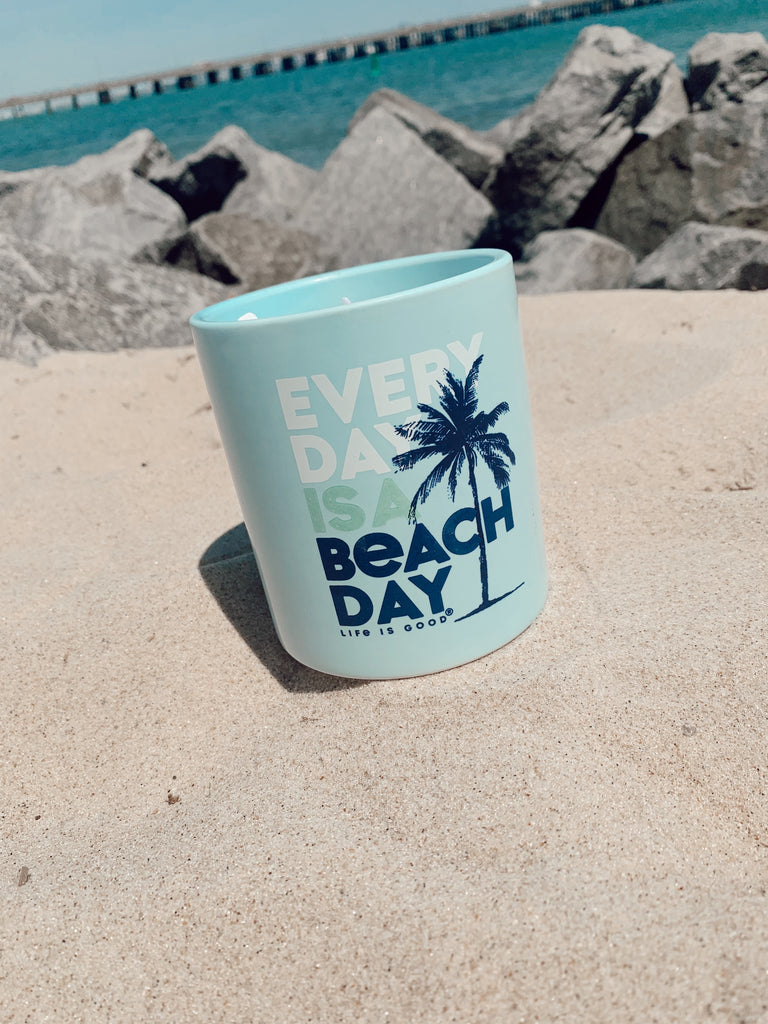 Life Is Good-Every Day Is A Beach Day Candle