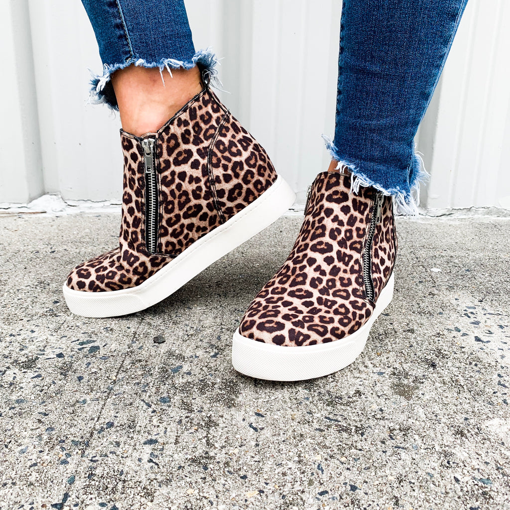 Camden Animal Print Wedge Sneakers - BOMSHELL BOUTIQUE