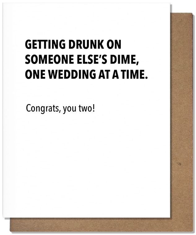 Wedding Drinks Wedding Card