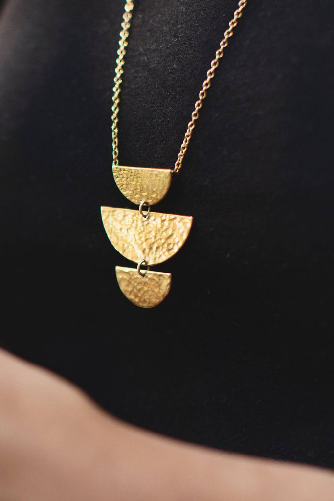 Prima Necklace by Purpose Jewelry- Brass