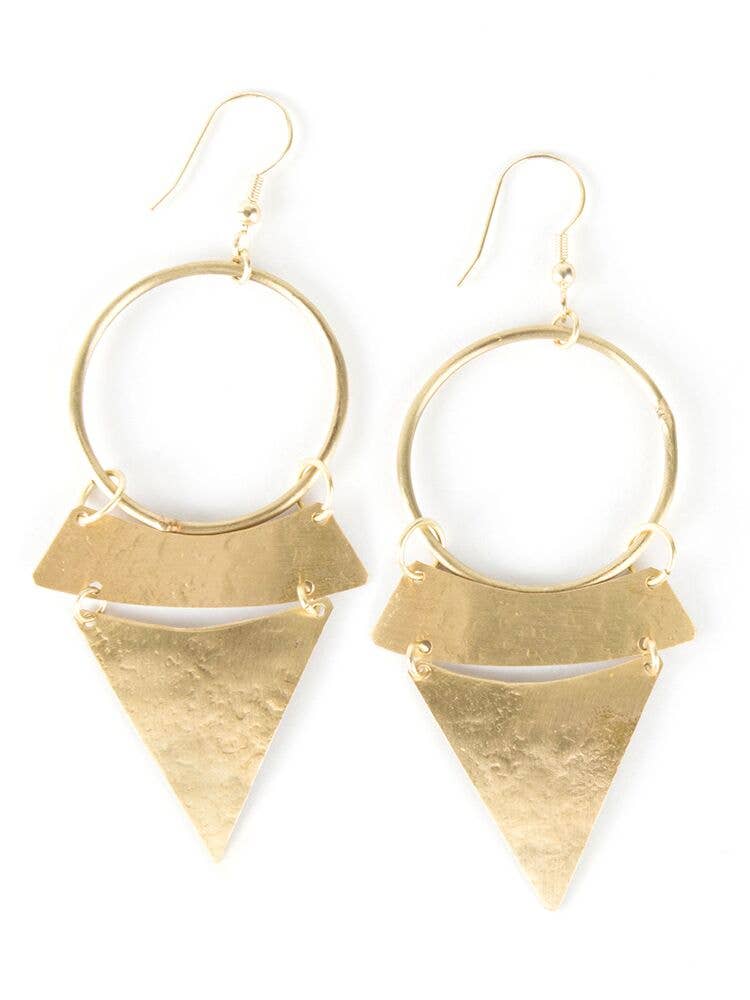 Stacked Sunra Earrings - Gold